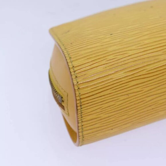 LOUIS VUITTON Epi Dauphine PM Pouch Yellow M48449 LV Auth th4880 - Picture 10 of 15